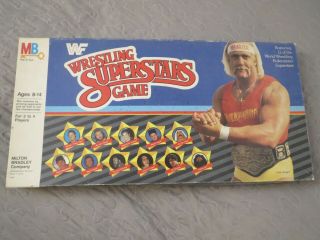 Vintage 1985 Wwf Wrestling Superstars Game Board Game Milton Bradley