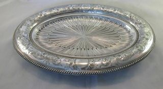Antique 19th Century Silver Plated Platter/plate - Zealand Co 1883