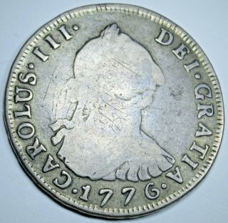 1776 Pr Spanish Silver 4 Reales 1700 