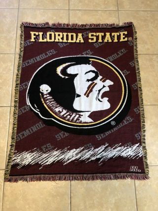 The Northwest Company Florida State Woven Tapestry Vintage Usa Throw Blanket