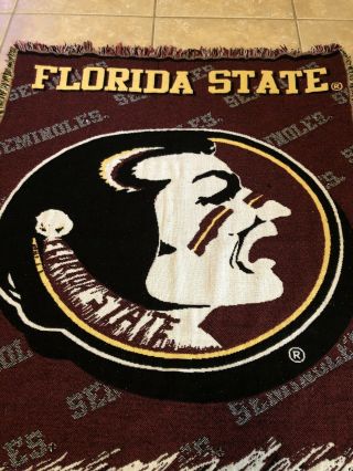 The Northwest Company Florida State Woven Tapestry Vintage USA Throw Blanket 2