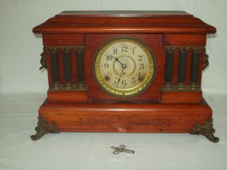 Antique Seth Thomas Chiming Mantle / Shelf Clock