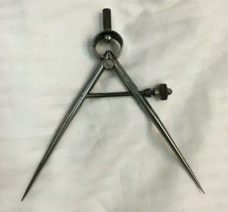 Vintage L.  S.  Starrett Caliper Compass Tool 3