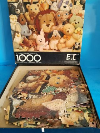 E.  T.  - Vintage Springbok 1000 Pc Puzzle Complete From 1982