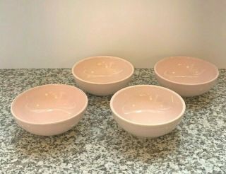 Vintage Russel Wright Iroquois Casual Pink Bowls Set of 4 5 