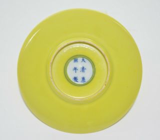 A Chinese Yellow Enamel Porcelain Dish 3