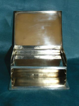 Rare Double Antique Silver Plated Sandwich Box Multi Level Pull Out Shelf 3