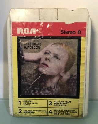 Vintage 8 Track Stereo Music Tape Cartridge - David Bowie 