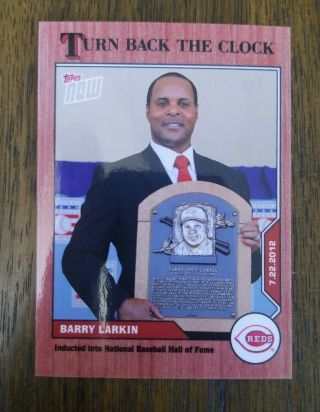 Barry Larkin 2020 Topps Now Turn Back The Clock 114 Cherry Parallel 6/7