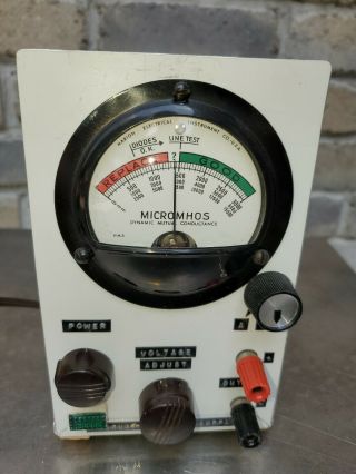 Vintage Regulated Power Supply W/marion Electrical No.  Hm3 Micromhos Gauge