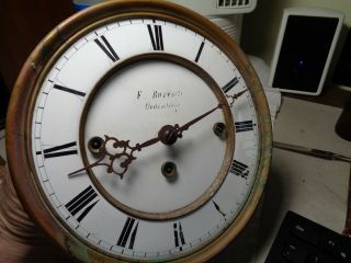 Antique 3 Weight - Vienna Regulator Clock Movement - Ca.  1870 - To Restore - K925