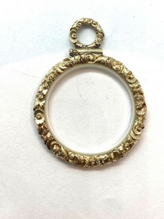 Antique 18th Century Georgian 9ct Gold Cased Embossed Magnifying Quizzing Glass