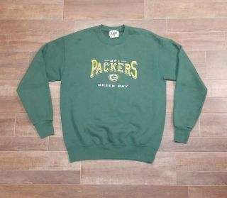 Vintage Nfl Green Bay Packers Lee Sport Size M Sweatshirt Crew Neck Made In Usa