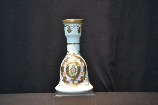 Antique Opaline Persian Hookah Bottle Very Rare 6 X 10 "