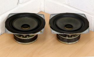 Goodmans Vintage 5” Mid Bass Hi - Fi Drive Units Woofers X 2 Made In England Nr