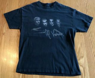 Vintage Staind American Rock Band Head Graphic Tour Shirt L