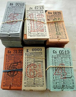 Bus Tickets: 1000,  London Transport " Geographical " Bus Tickets 1940 