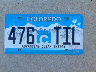 Colorado - Advancing Energy - License Plate