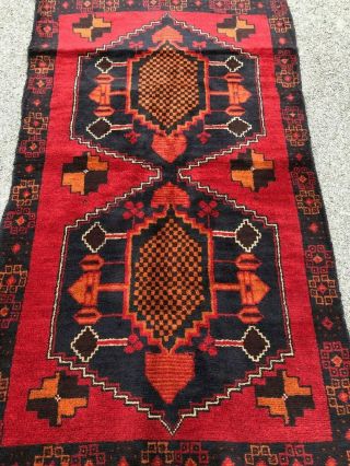 Afghan Handmade 4x6 Accent Rug,  Tribal Design,  Vibrant Colors,  Camel Hair