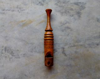Antique Souvenir Toy Penny - Whistle,  Wood From Little Round Top Gettysburg,  Pa.