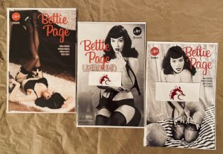 Bettie Page 1 - Vintage Naughty Lingerie Photo Cover Set