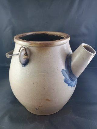 Evan B.  Jones Antique Salt Glazed Stoneware 1880 