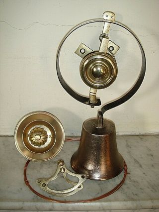 Victorian Door Bell,  Servants Bell.  Pull & Cranks,  Antique Visitors Bell. 2