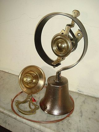 Victorian Door Bell,  Servants Bell.  Pull & Cranks,  Antique Visitors Bell. 3