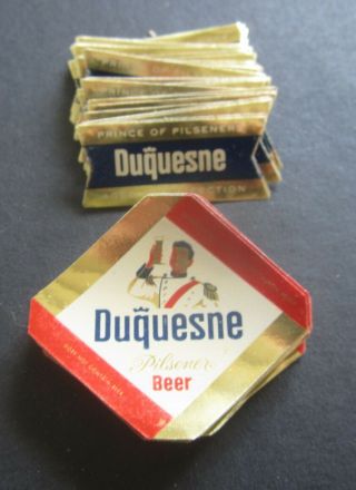 Of 100 Old Vintage - Duquesne - Mini Beer Labels - Pittsburgh Pa.