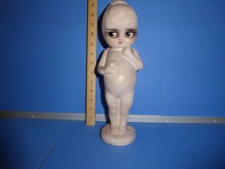 Antique Bisque Kewpie Doll - 13 Inches Tall.