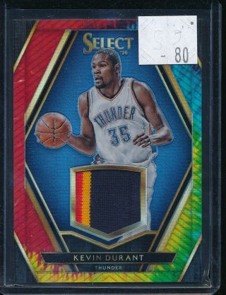 2015 - 16 Panini Select Kevin Durant Tie Dyed Game Patch /25