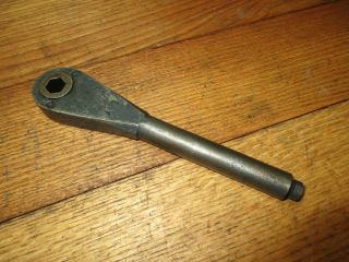 Vintage Lowell Wrench Co.  No.  0 1/2 " Hex Drive Steel Ratchet Wrench C 1935