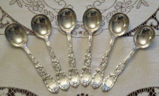 Chrysanthemum 7 3/4 " Sterling Silver Round Bowl Soup Gumbo Spoon By Tiffany & Co
