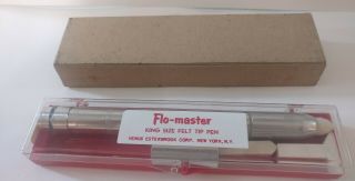 Vintage Flo - Master Marker Felt - Tip Pen From Esterbrook King Size