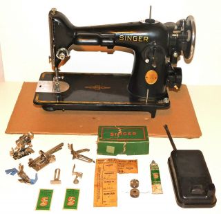 1938 Singer 201 - 2 Heavy Duty Sewing Machine Af002073 Parts Or Restoration