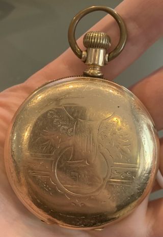 Antique American Waltham W.  Co.  Pocket Watch in Keystone Case 3