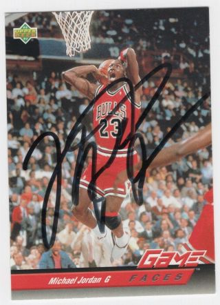 Michael Jordan Hand - Signed Autographed 1993 Upper Deck 466 Auto Card - No