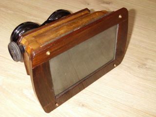 Antique Wooden Stereo Viewer / Stereoscope,  Mahogany / 19th Century 3