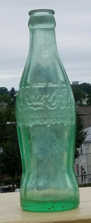 Coca Cola Green Glass Bottle Providence Ri 6 Ounce Rhode Island Vintage Antique