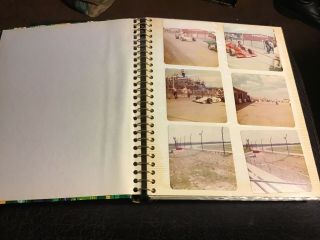 Vintage Photo Album With 89 Photos 1970s Pocono Indy Car Car Show Truck Show