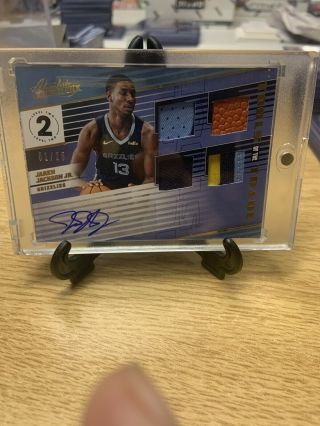 2018 Absolute Tools Of Trade Jaren Jackson Jr Quad Rpa Auto Rc /25 W/ One Touch