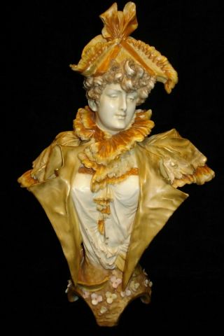 Antique Porcelain Turn Wein - Ernst Wahliss - Bust Of A High Society Lady 4231