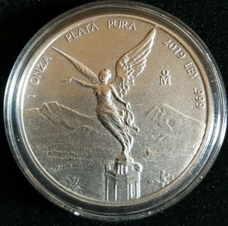 2019 1 Oz.  999 Fine Silver Libertad Antiqued Bu Coin Only 1,  000 Buy 2 10$ Off
