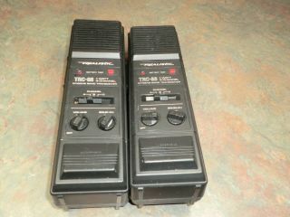 Two Realistic Trc - 86 Citizens Band Transceivers 1 Watt 3 Channel Vintage Pair