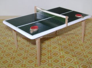 Vintage Lundby Dollhouse Ping Pong Table