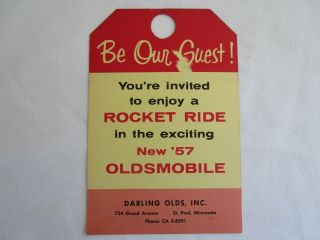 1957 Oldsmobile Rocket Ride Brochure Dealer Promo Advertisement Advertising Rare