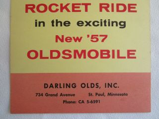 1957 Oldsmobile Rocket Ride Brochure Dealer Promo Advertisement Advertising RARE 3