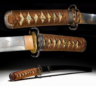 Wakizashi Sword Koshirae W/ Broken Blade 18/19c Japanese Edo Antique