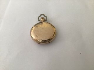 Antique Waltham Ladies Pocket Watch G.  P.  7 Jewel.  0 Size.  Runs Well