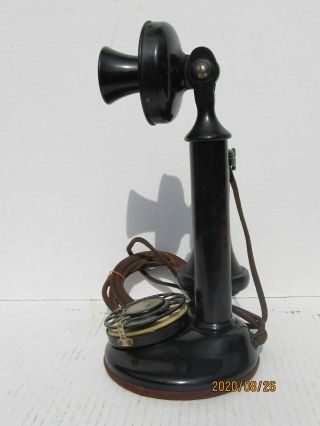 Antique Western Electric American Tel Telco Candlestick Phone 323